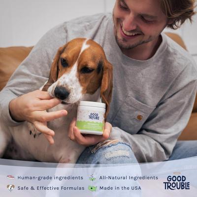 Show full view: Good Trouble Probiotic Chew Supplement for Dogs, 30 count slide 6 of 8