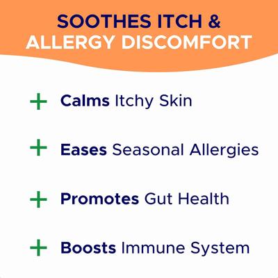 Show full view: GoodGrowlies Allergy & Itch Relief Chicken Flavored Soft Chew Allergy Supplement for Dogs, 180 count slide 7 of 11