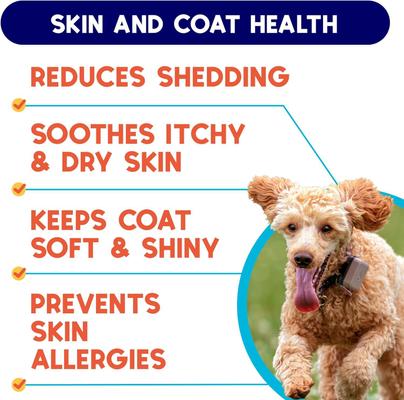 Show full view: GoodGrowlies Wild Alaskan Salmon Oil Omega-3 DHA + EPA Skin & Coat Supplement for Dogs & Cats, 32-fl oz bottle slide 4 of 9