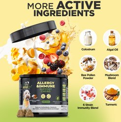 Googipet Allergy Relief Coconut & Carob Flavored Chew Supplement for Dogs, 90 count slide 2 of 7