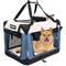 Show in main carousel: GOOPAWS 3-Door Collapsible Soft-Sided Dog & Cat Crate, Lake Blue, Large slide 1 of 8
