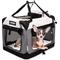 Show in main carousel: GOOPAWS 3-Door Collapsible Soft-Sided Dog & Cat Crate, Light Grey, Small slide 1 of 9