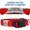 GoTags Reflective Adjustable Personalized Nameplate Dog Collar