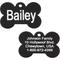 Show in main carousel: GoTags Anodized Aluminum Personalized Dog ID Tag, Bone, Black, Small slide 1 of 8