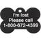 Show in main carousel: GoTags Anodized Aluminum Personalized Dog ID Tag, Bone, Black, Small slide 5 of 8