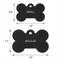 Show in main carousel: GoTags Anodized Aluminum Personalized Dog ID Tag, Bone, Black, Small slide 7 of 8
