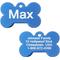 Show in main carousel: GoTags Anodized Aluminum Personalized Dog ID Tag, Bone, Blue, Regular slide 1 of 9