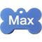 Show in main carousel: GoTags Anodized Aluminum Personalized Dog ID Tag, Bone, Blue, Regular slide 4 of 9