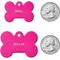 Show in main carousel: GoTags Anodized Aluminum Personalized Dog ID Tag, Bone, Pink, Small slide 2 of 8