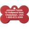 Show in main carousel: GoTags Anodized Aluminum Personalized Dog ID Tag, Bone, Red, Regular slide 5 of 9