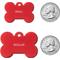 Show in main carousel: GoTags Anodized Aluminum Personalized Dog ID Tag, Bone, Red, Small slide 2 of 8