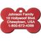 Show in main carousel: GoTags Anodized Aluminum Personalized Dog ID Tag, Bone, Red, Small slide 4 of 8