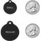 Show in main carousel: GoTags Anodized Aluminum Personalized Dog ID Tag, Round, Black, Regular slide 3 of 9