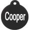 Show in main carousel: GoTags Anodized Aluminum Personalized Dog ID Tag, Round, Black, Regular slide 4 of 9