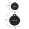 Show in main carousel: GoTags Anodized Aluminum Personalized Dog ID Tag, Round, Black, Regular slide 8 of 9