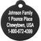 Show in main carousel: GoTags Anodized Aluminum Personalized Dog ID Tag, Round, Black, Small slide 4 of 8