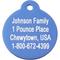 Show in main carousel: GoTags Anodized Aluminum Personalized Dog ID Tag, Round, Blue, Regular slide 4 of 8