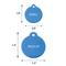 Show in main carousel: GoTags Anodized Aluminum Personalized Dog ID Tag, Round, Blue, Small slide 7 of 8