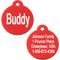 Show in main carousel: GoTags Anodized Aluminum Personalized Dog ID Tag, Round, Red, Regular slide 1 of 8