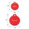 Show in main carousel: GoTags Anodized Aluminum Personalized Dog ID Tag, Round, Red, Regular slide 7 of 8