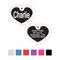 Show in main carousel: GoTags Anodized Aluminum Personalized Silencer Dog & Cat ID Tag, Heart, Black, Regular slide 1 of 7