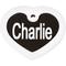 Show in main carousel: GoTags Anodized Aluminum Personalized Silencer Dog & Cat ID Tag, Heart, Black, Regular slide 2 of 7