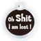 Show in main carousel: GoTags Anodized Aluminum Personalized Silencer Dog & Cat ID Tag, "Oh...I am lost", Black slide 2 of 6