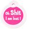 Show in main carousel: GoTags Anodized Aluminum Personalized Silencer Dog & Cat ID Tag, "Oh...I am lost", Pink slide 2 of 6