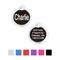 Show in main carousel: GoTags Anodized Aluminum Personalized Silencer Dog & Cat ID Tag, Round, Black, Regular slide 1 of 7