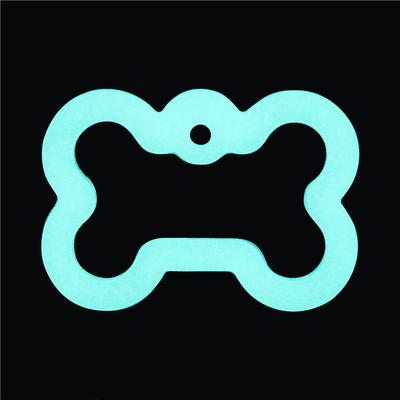 Show full view: GoTags Anodized Aluminum Personalized Silencer Dog ID Tag, Bone, Black, Regular slide 5 of 7