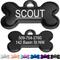 Show in main carousel: GoTags Bone Shaped Stainless Steel Personalized Dog & Cat ID Tag, Black slide 1 of 7