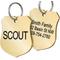 Show in main carousel: GoTags Brass Personalized Dog & Cat ID Tag, Ranger Badge, Regular slide 1 of 6
