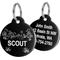 Show in main carousel: GoTags Desert Design Stainless Steel Personalized Dog & Cat ID Tag, Black, Regular slide 1 of 7