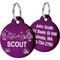 Show in main carousel: GoTags Desert Design Stainless Steel Personalized Dog & Cat ID Tag, Purple, Regular slide 1 of 8