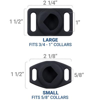 Show full view: GoTags Engraved AirTag Dog & Cat Collar Holder, Red, Small slide 6 of 8