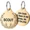 Show in main carousel: GoTags Floral 1 Design Stainless Steel Personalized Dog & Cat ID Tag, Gold, Small slide 1 of 8