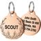 Show in main carousel: GoTags Floral 1 Design Stainless Steel Personalized Dog & Cat ID Tag, Rose Gold, Small slide 1 of 8