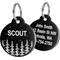 Show in main carousel: GoTags Forest Design Stainless Steel Personalized Dog & Cat ID Tag, Black, Regular slide 1 of 8