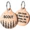 Show in main carousel: GoTags Forest Design Stainless Steel Personalized Dog & Cat ID Tag, Rose Gold, Regular slide 1 of 9
