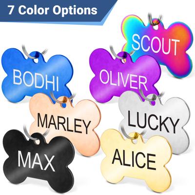 Show full view: GoTags Heart with Paw Cutout Stainless Steel Personalized Dog & Cat ID Tag, Silver, Small slide 4 of 6