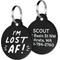 Show in main carousel: GoTags I'm Lost AF! Bone Personalized Dog ID Tag slide 1 of 3