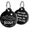 Show in main carousel: GoTags Mountain 1 Design Stainless Steel Personalized Dog & Cat ID Tag, Black, Regular slide 1 of 7