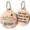 Show in main carousel: GoTags Mountain 1 Design Stainless Steel Personalized Dog & Cat ID Tag, Rose Gold, Regular slide 1 of 7