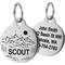 Show in main carousel: GoTags Mountain 1 Design Stainless Steel Personalized Dog & Cat ID Tag, Silver, Small slide 1 of 7