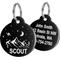 Show in main carousel: GoTags Mountain 2 Design Stainless Steel Personalized Dog & Cat ID Tag, Black, Regular slide 1 of 7