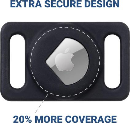 Show full view: GoTags Mountain Slide-On Personalized Dog & Cat AirTag Holder, Purple, Small slide 4 of 8