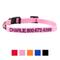 Show in main carousel: GoTags Nylon Personalized Dog Collar, Pink, X-Small: 8 to 12-in neck, 3/8-in wide slide 8 of 10