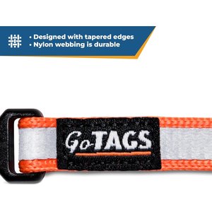 GoTags Nylon Personalized Reflective Breakaway Cat Collar with Bell, Pink, 8 to 13-in neck, 1/2-in wide