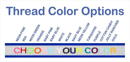 Show full view: GoTags Nylon Personalized Reflective Dog Collar, Blue, Large: 17 to 27.5-in neck, 1-in wide slide 4 of 9