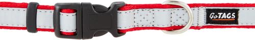 Show full view: GoTags Nylon Personalized Reflective Dog Collar, Red, Small: 11 to 16.5-in neck, 5/8-in wide slide 5 of 9